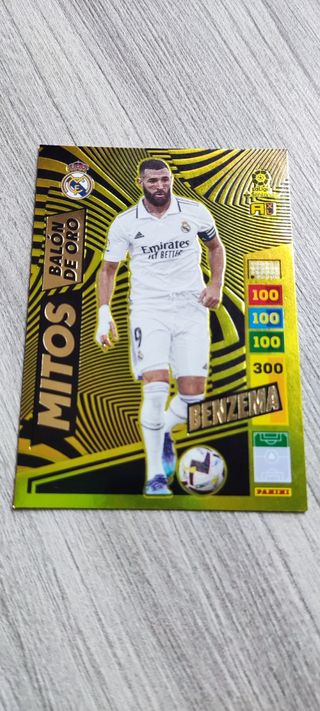 Cromo Benzema Mito balon de oro