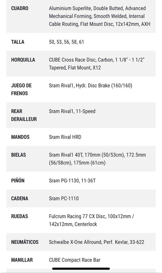 Bici Cube Gravel - CX