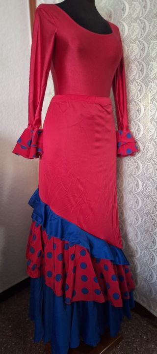 FALDA  FLAMENCA  NUEVA, M-L-XL