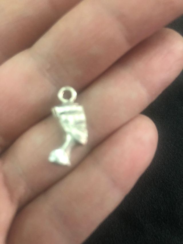 Colgante de Nefertiti de plata de ley