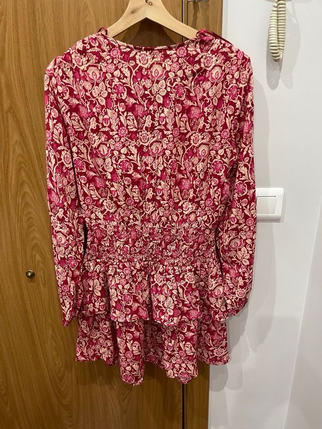 Vestido hilo metalizado Zara