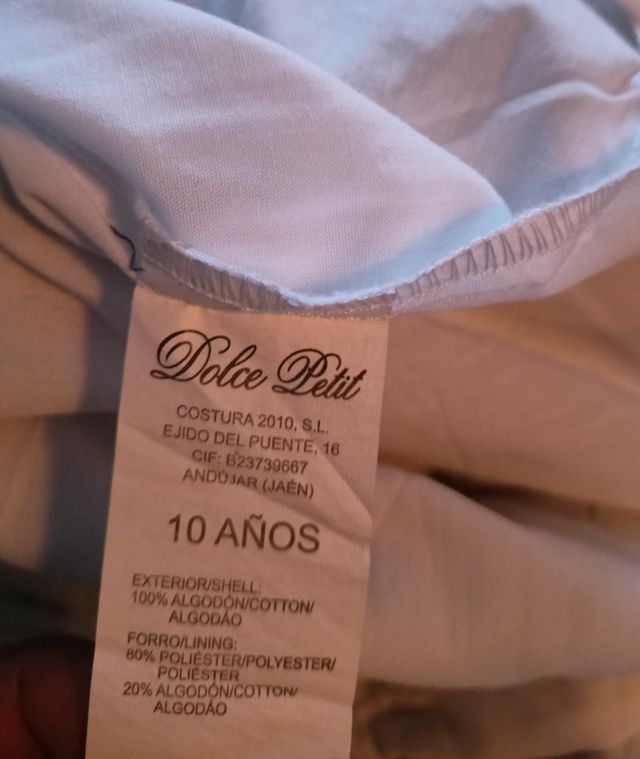 vestido niña Dolce petit