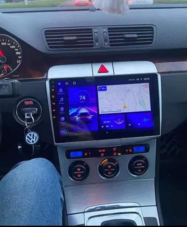 Rádio VW Passat B6 B7 Android 13 com GPS