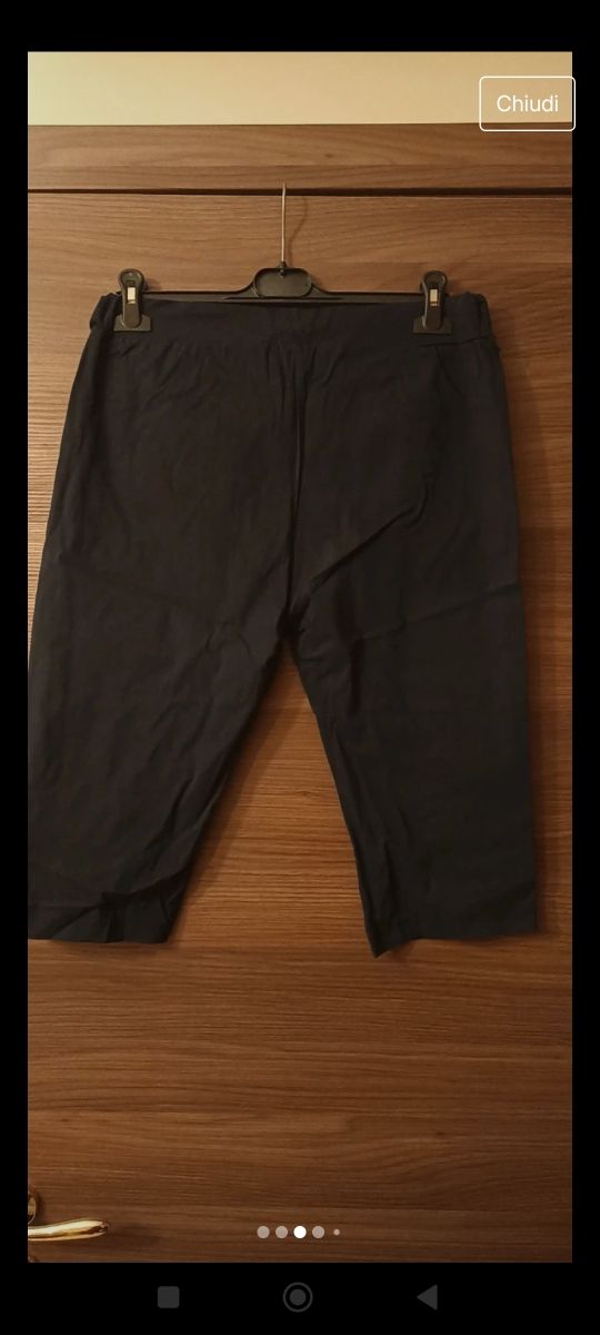 Pinocchietto donna blu elasticizzato