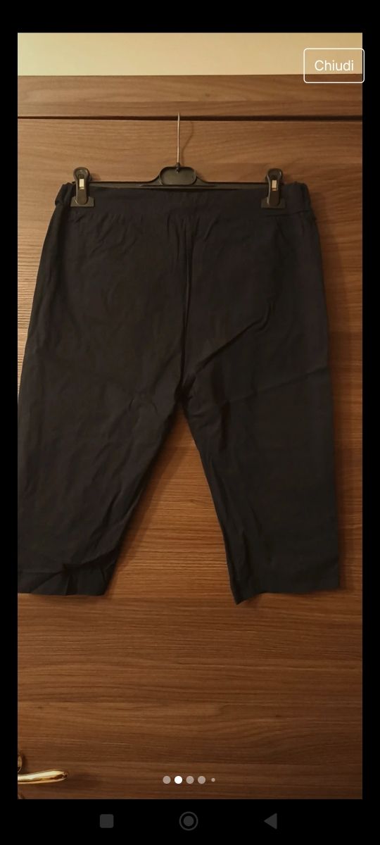 Pinocchietto donna blu elasticizzato