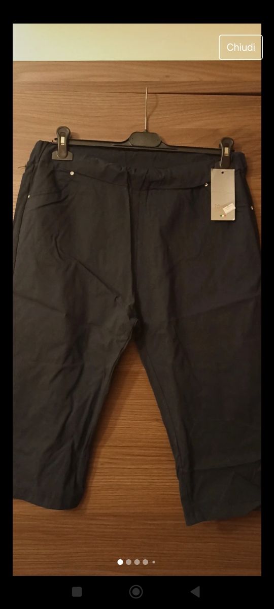 Pinocchietto donna blu elasticizzato