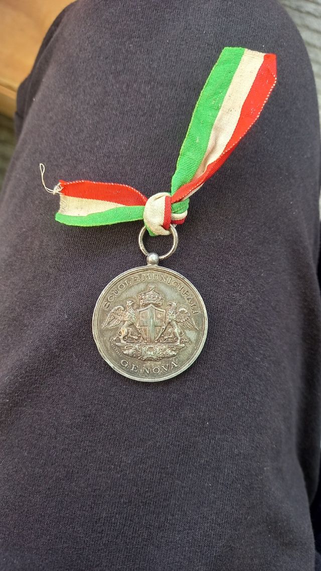 Medaglia Scuole Municipali Genova 1900-01  RARA!!!
