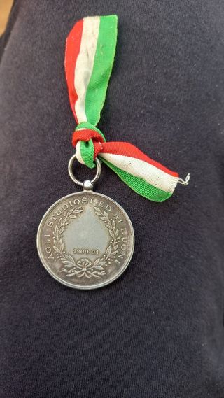 Medaglia Scuole Municipali Genova 1900-01  RARA!!!