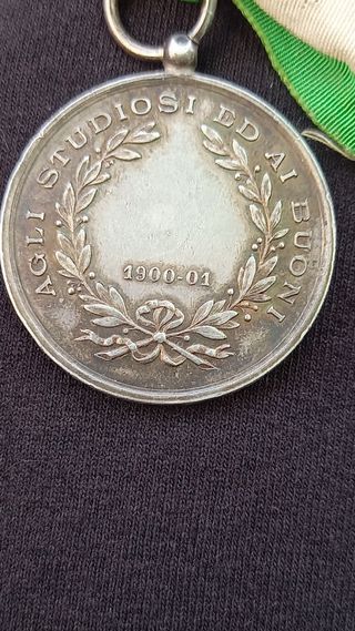 Medaglia Scuole Municipali Genova 1900-01  RARA!!!