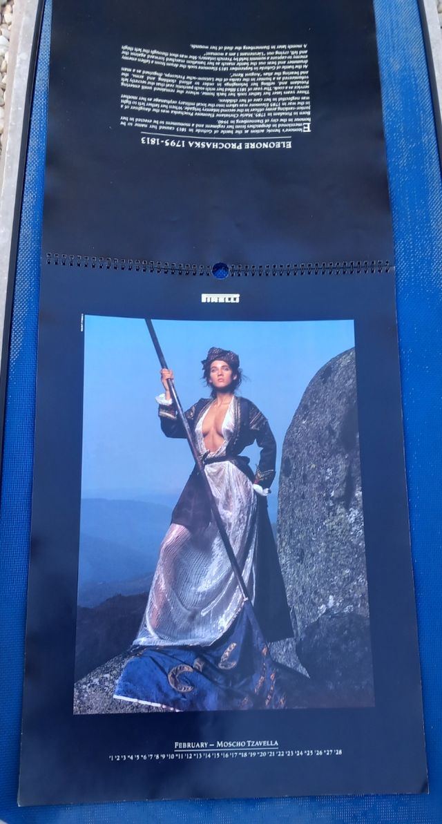 Calendário Pirelli Vintage 1991