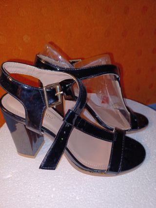 Decollette alte estive Donna Tacco 10 nero tg 36