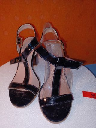 Decollette alte estive Donna Tacco 10 nero tg 36