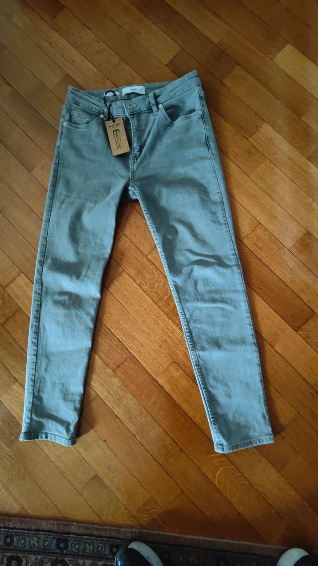 Jeans grigi donna mango
