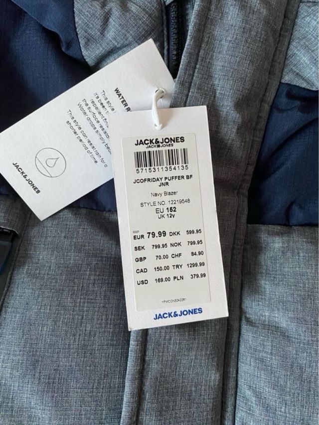 Chaqueta de abrigo Jack & Jones niño