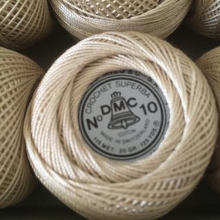 Filo crochet DMC 100% cotone écru Made in Svizzera
