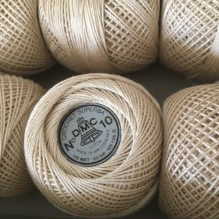Filo crochet DMC 100% cotone écru Made in Svizzera