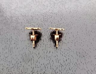 PENDIENTES DE PLATA BAÑADA EN ORO DEL BARÇA.