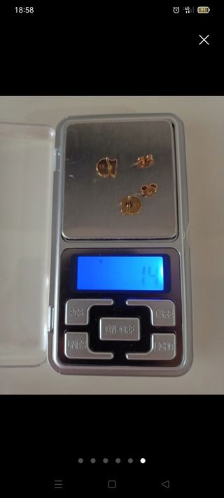 PENDIENTES DE PLATA BAÑADA EN ORO DEL BARÇA.