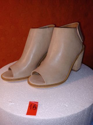 Tronchetto Donna Beige Tg 36 estivo tacco 9 cm