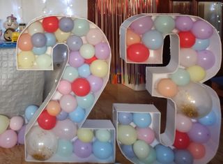 Números grandes para celebración