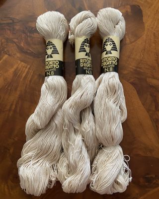 Filo Ritorto d'Egitto brillante n. 8, CCC 150 gr.