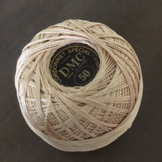Gomitolo filo DMC n.50, écru, Cordonnet Spécial