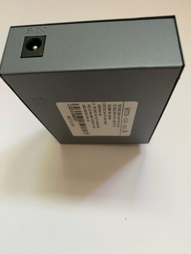 Convertidor de señal Ethernet; fibra/cable