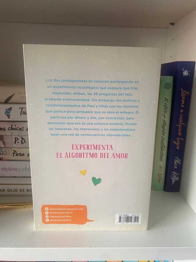 Libro: 36 preguntas para enamorarme de tí