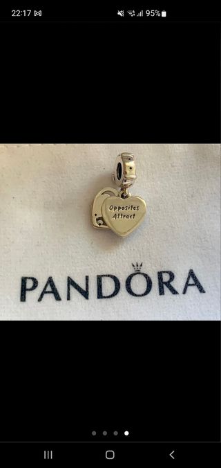 charm dama y vagabundo colgante