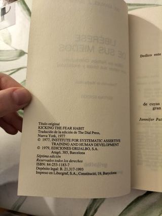 Libérese de sus miedos - Manuel J. Smith