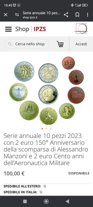 Moneta 2€ Alessandro Manzoni 150°