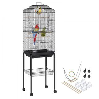 Gabbia per Uccelli 46x36x152 cm Voliera per 2-3 Uc