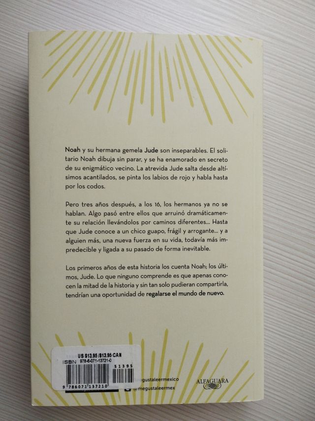 Libro lectura "Te daría el sol"