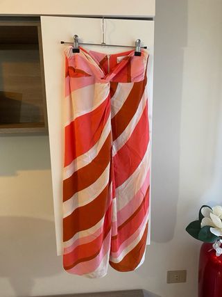 Falda Midi Estampada Mango