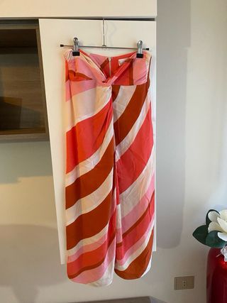Falda Midi Estampada Mango