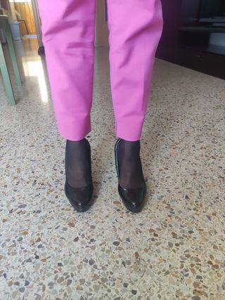 Zapatos negros charol de fiesta 