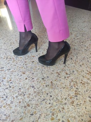 Zapatos negros charol de fiesta 