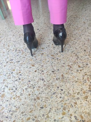 Zapatos negros charol de fiesta 
