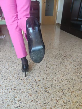 Zapatos negros charol de fiesta 