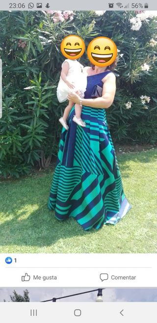 Conjunto vestido con zapatos de tacón 