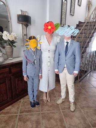 Vestido Tonos celestes