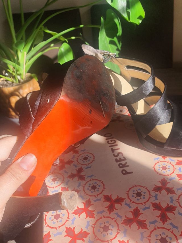 Sandalias tacon negras