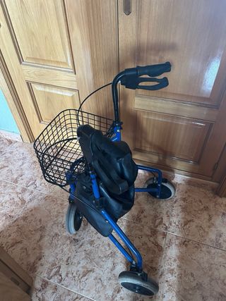 Andador con cesta ancianos