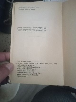 Libro Isaac asimov