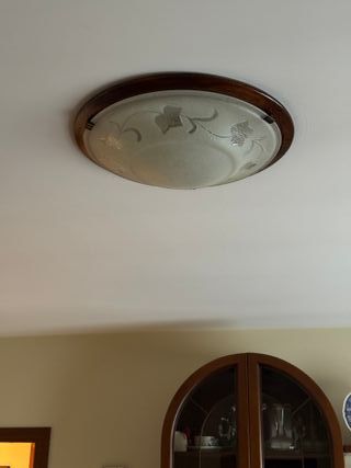 plafoniera e piantana vetro di murano stessa serie