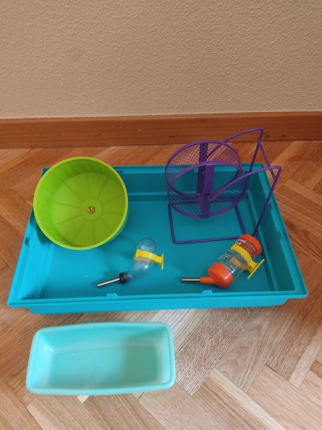 Jaula hamster con accesorios