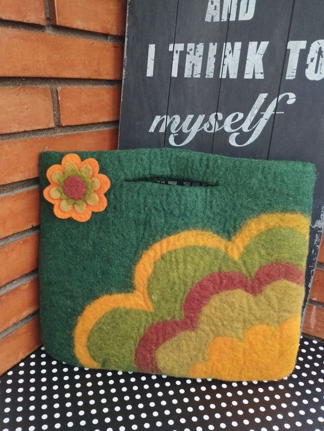 Bolso Cartera Fieltro