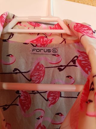Camisa gasa flamencos talla XL/42