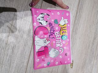 Bustina/trousse porta oggetti con gatti