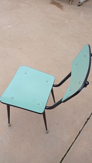 Silla de Formica, vintage, años 60-70
